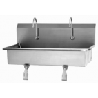 2 Person Wall Mount Sink with Single Knee Valve